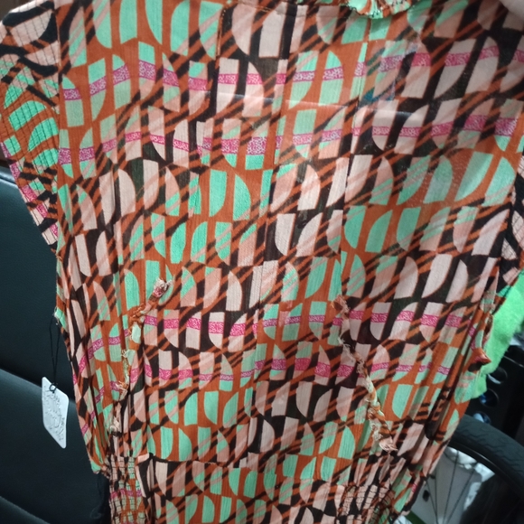 NWT Free People Women's Sahara Bohemian XS Multicolor Patterned Jumpsuit - Picture 9 of 10